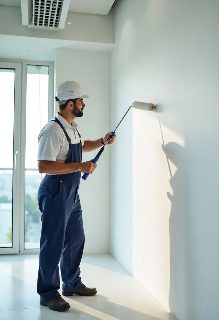 Pintor trabalhando